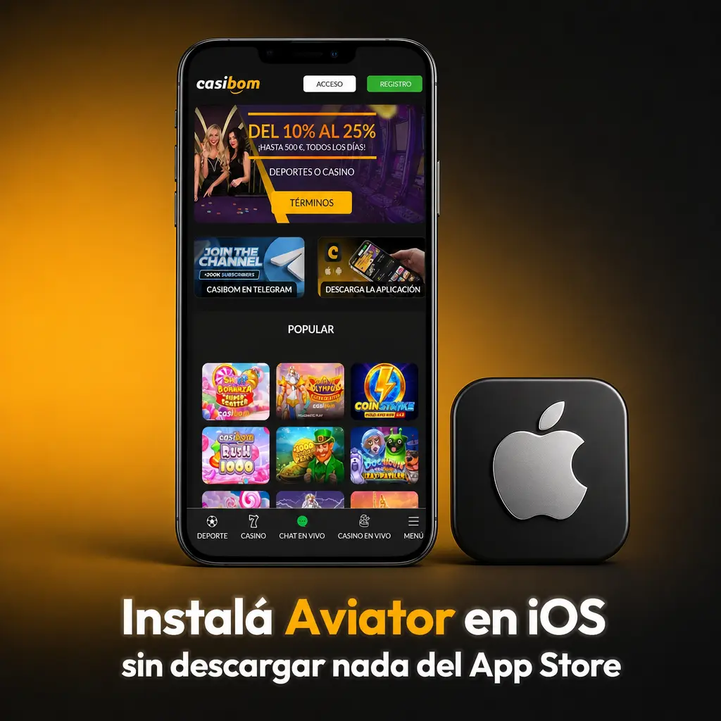 Cómo instalar Aviator en iPhone sin App Store: pasos para agregar el acceso directo desde Safari a la pantalla de inicio.