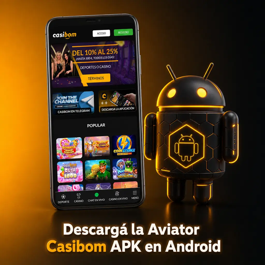 Descargar APK de Aviator Casibom para Android e instalarla paso a paso desde el navegador del celular.